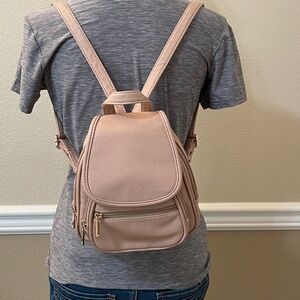 Isabelle Light Pink Mini Backpack Purse